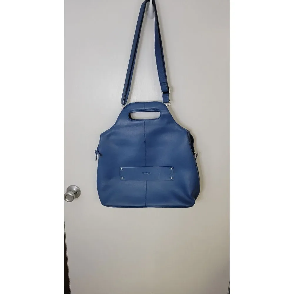 Delsey Gaite Leather Tote Purse Carryon Crossbody‎